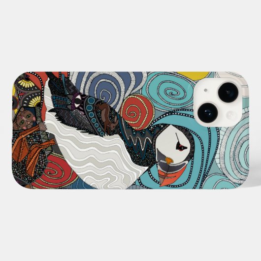 Cornwall-Puffin Case-Mate iPhone Hülle (Rückseite (Horizontal))
