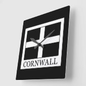 Cornwall Quadratische Wanduhr (Winkel)