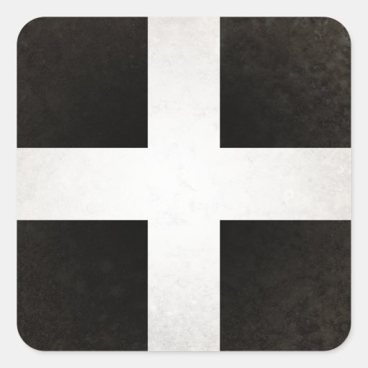 Cornwall Quadratischer Aufkleber (Vorderseite)