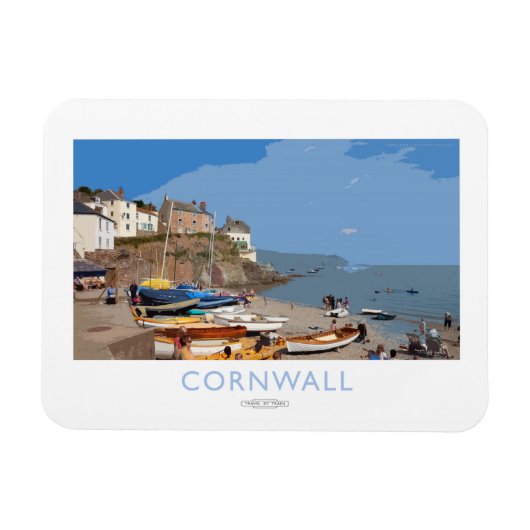 Cornwall Railposter Magnet (Horizontal)