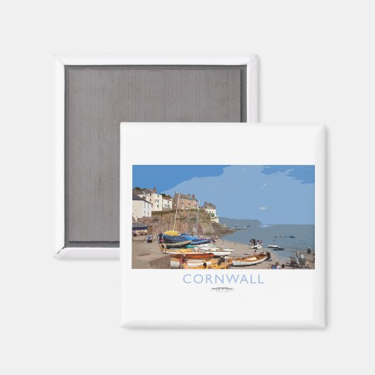 Cornwall Railposter Magnet (Vorderseite/Rückseite)