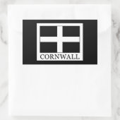 Cornwall Rechteckiger Aufkleber (Tasche)