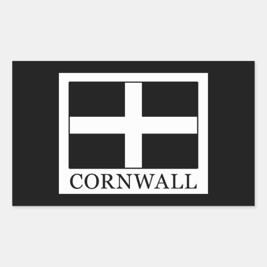 Cornwall Rechteckiger Aufkleber (Vorderseite)