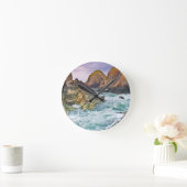 Cornwall Rocks Runde Wanduhr (Zuhause)