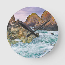 Cornwall Rocks Runde Wanduhr
