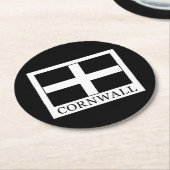Cornwall Runder Pappuntersetzer (Angewinkelt)