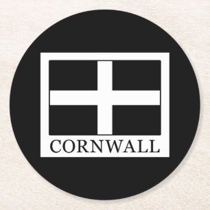 Cornwall Runder Pappuntersetzer