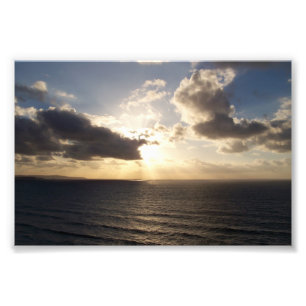 Cornwall-Sonnenuntergang nahe Land Heilig-Agnes Fotodruck