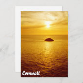 Cornwall-Sonnenuntergangskarte (Vorne/Hinten)