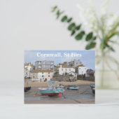 Cornwall, St Ives, Ausblick auf den Strand Postkarte (Stehend Vorderseite)