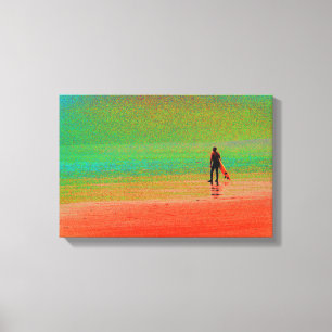 Cornwall Surfer Leinwanddruck