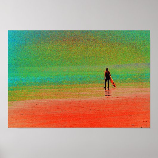 Cornwall Surfer Poster (Vorne)