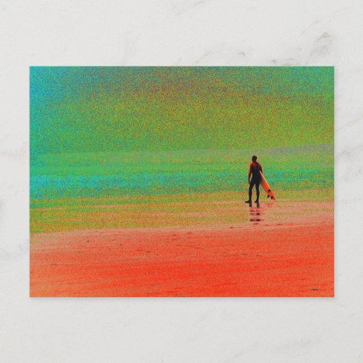 Cornwall Surfer Postkarte (Vorderseite)