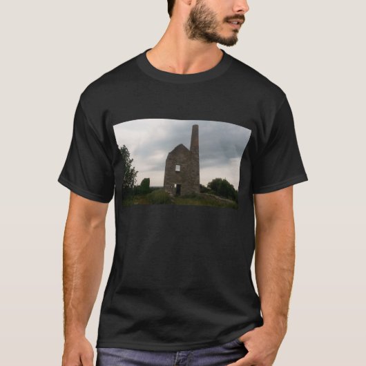 Cornwall Tin Mine Foto PoldarkCountry T-Shirt (Vorderseite)