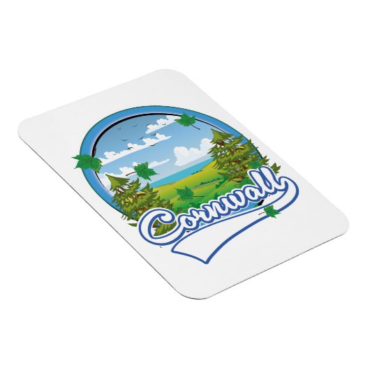 Cornwall Travel Logo Magnet (Rechte Seite)