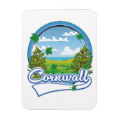 Cornwall Travel Logo Magnet (Vertikal)