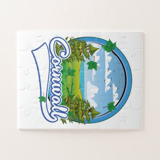 Cornwall Travel Logo Puzzle (Horizontal)