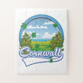 Cornwall Travel Logo Puzzle (Vertikal)