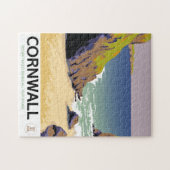 Cornwall Vintages Reiseplakat. Puzzle (Horizontal)