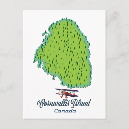 Cornwallis Island, Kanada Reiseplan Postkarte (Vorderseite)