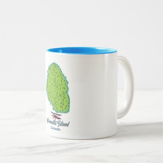 Cornwallis Island, Kanada Reiseplan Zweifarbige Tasse (VorderseiteRechts)
