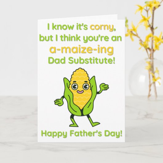 Corny A-Mais-Ing Vater Ersatztafel des Vaters Karte (Gelbe Blume)