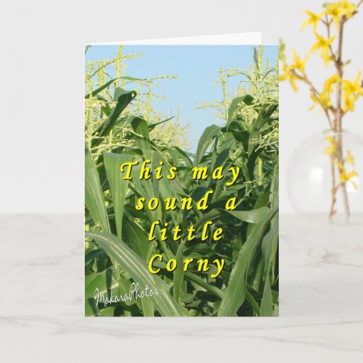 Corny-anpassen Karte (Gelbe Blume)