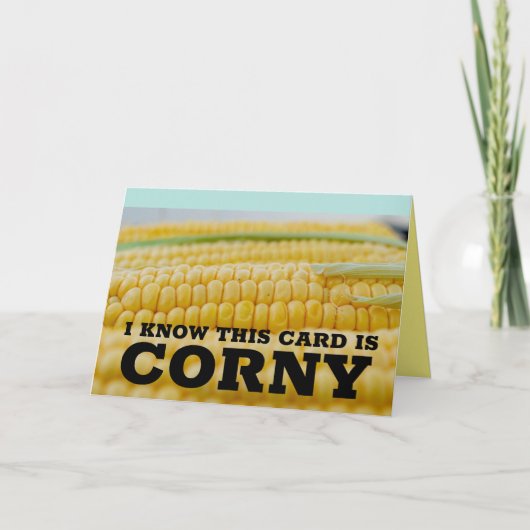 CORNY CORN AUF DEN COB-GEBURTSTAGSKARTEN KARTE (Vorderseite)