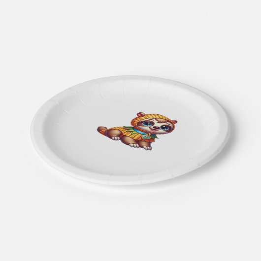 Corny Cuteness Halloween � die süßeste Slots-Überg Pappteller (Schrägansicht)