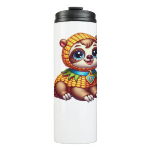 Corny Cuteness Halloween ist die süßeste Sloth-Übe Thermosbecher