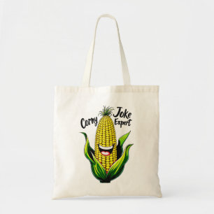 Corny Joke Expert: Fun & Whimsical Corn Graphic Tragetasche