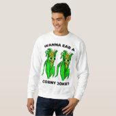 Corny Joke Meme Ear Mais Pun Graphic Sweatshirt (Vorne ganz)