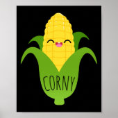 Corny Niedlich Mais auf Cob Feinschmecker Art Prin Poster (Vorne)