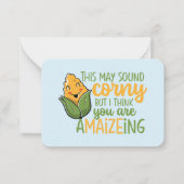 Corny Pun Niedlich und Funny Classroom Valentinsta Mitteilungskarte (Vorderseite)