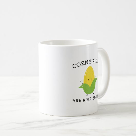 Corny Puns Kaffeetasse (VorderseiteRechts)