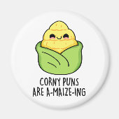 Corny Puns sind ein Mais-feiner Maispun Magnet (Vorne)
