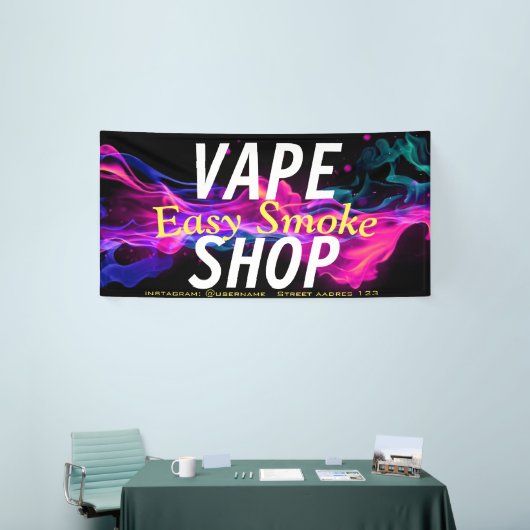 Corolful Smoke Vape Shop Banner (Messeveranstaltung)