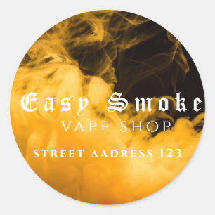 Corolful Smoke Vape Shop Klassischer Rundaufkleber Runder Aufkleber