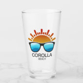 Corolla Beach North Carolina Sonnenbrille Glas (Vorderseite)