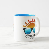 Corolla Beach North Carolina Sonnenbrille Zweifarbige Tasse (VorderseiteRechts)