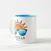 Corolla Beach North Carolina Sonnenbrille Zweifarbige Tasse (Vorderseite Links)