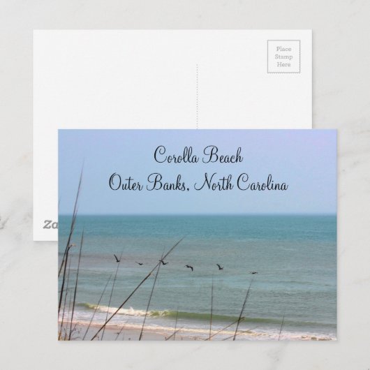 Corolla Beach OBX Postcard Postkarte (Vorne/Hinten)