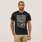 Corolla GR JDM Manga-Comic-Panel T-Shirt (Vorne ganz)
