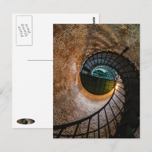 Corolla Lighthouse Stairs Postkarte (Vorne/Hinten)