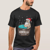 Corolla Nc Vacationing Santa Hot Tub T-Shirt (Vorderseite)