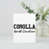 Corolla North Carolina Postkarte (Stehend Vorderseite)