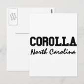 Corolla North Carolina Postkarte (Vorne/Hinten)