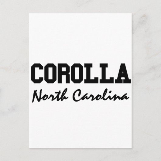 Corolla North Carolina Postkarte (Vorderseite)