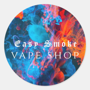 Corolous Smoke Vape Shop Business Runder Aufkleber