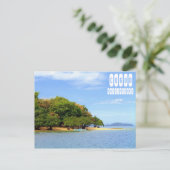 Coron Beach auf den Philippinen in Palawan Postkarte (Stehend Vorderseite)